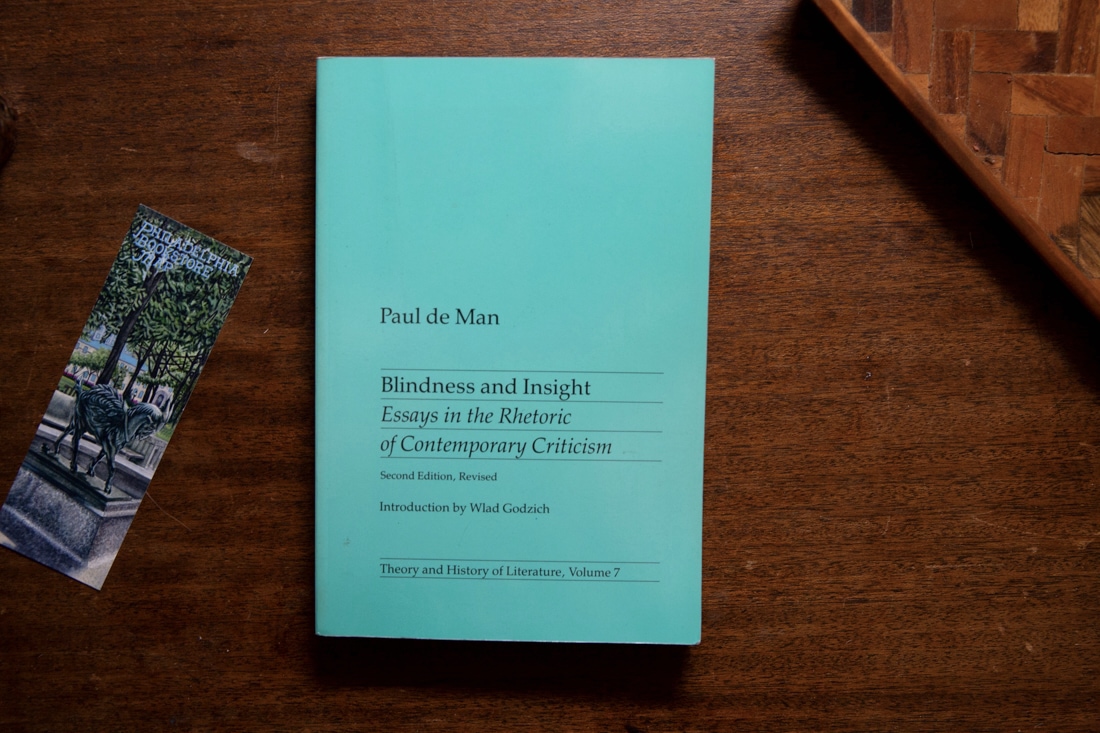 Blindness and Insight by Paul de Man