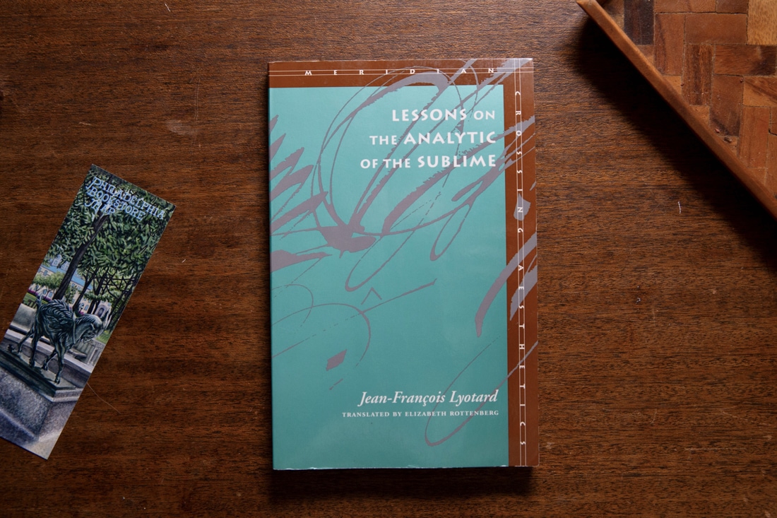 Lessons On The Analytic of The Sublime by Jean-François Lyotard