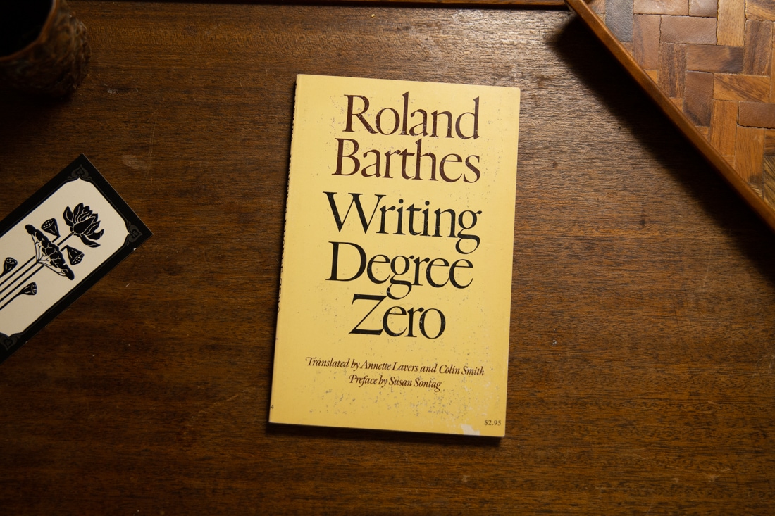 Writing Degree Zero by Roland Barthes